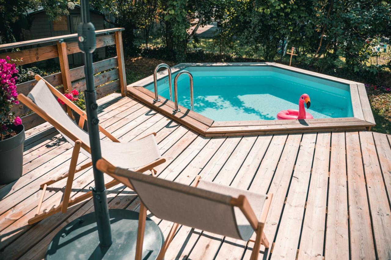 Le Serenite - T3 En Maison De Ville Avec Piscine อานซี ภายนอก รูปภาพ